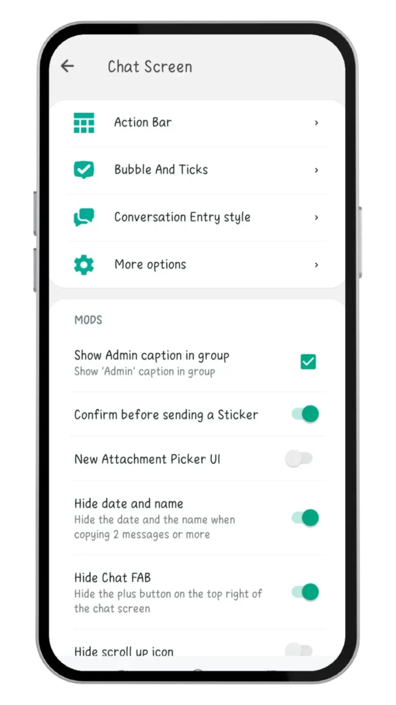 Customize Chat Screen