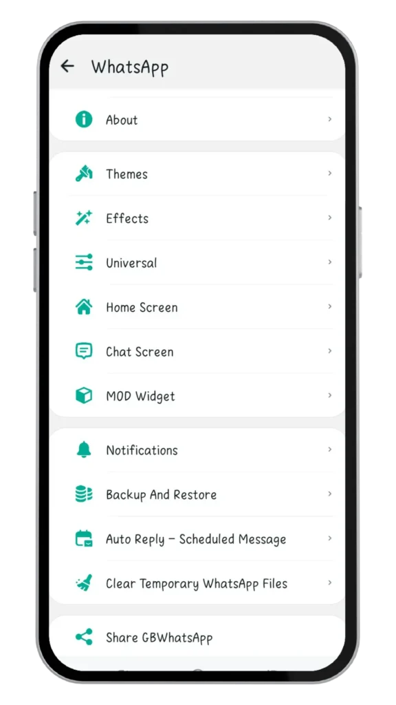 GB WhatsApp Customization Option