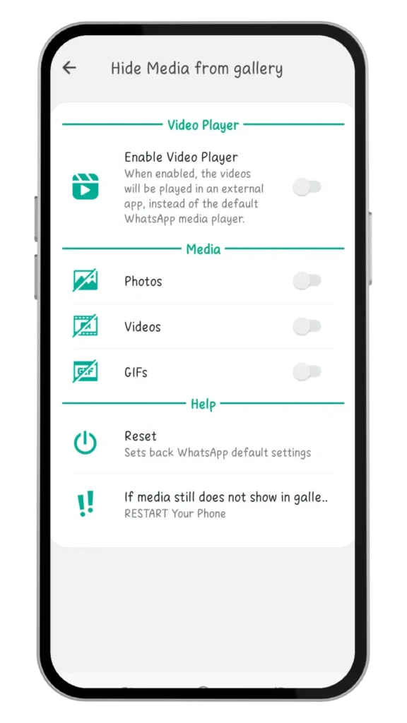 Hide Media From Gallery